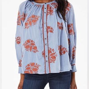 ROLLER RABBIT Lora ada top blue